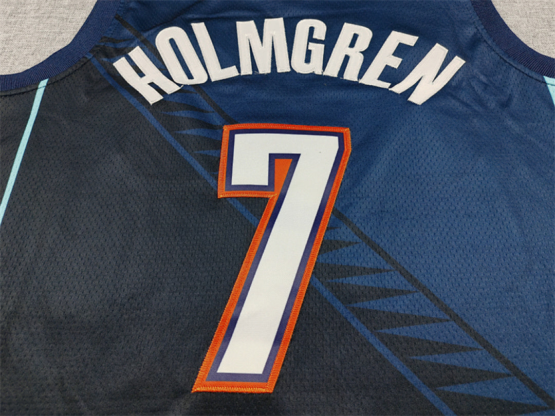 2026-27 NBA Thunder Blue City Edition No.7 HOLMGERN