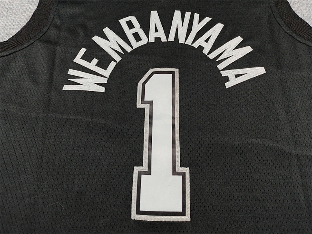 2026-27 NBA Spurs Black City Edition No.1 WEMBANYYAMA