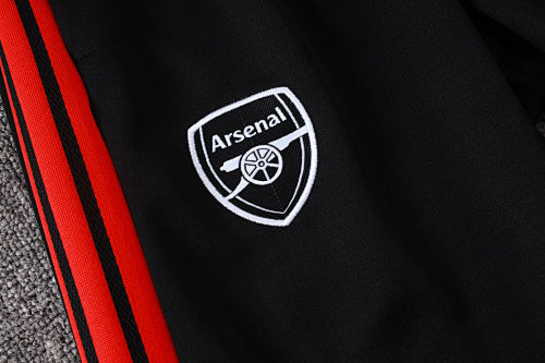 Arsenal Trainingsanzug 2026-27, rot-schwarz, mit langem Reißverschluss