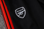 Arsenal Trainingsanzug 2026-27, rot-schwarz, mit langem Reißverschluss