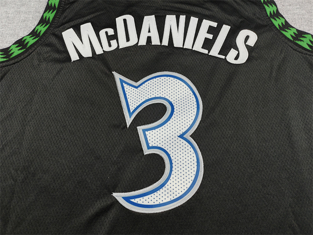 2026-27 NBA Timberwolves Classic Black No.3 McDANIELS