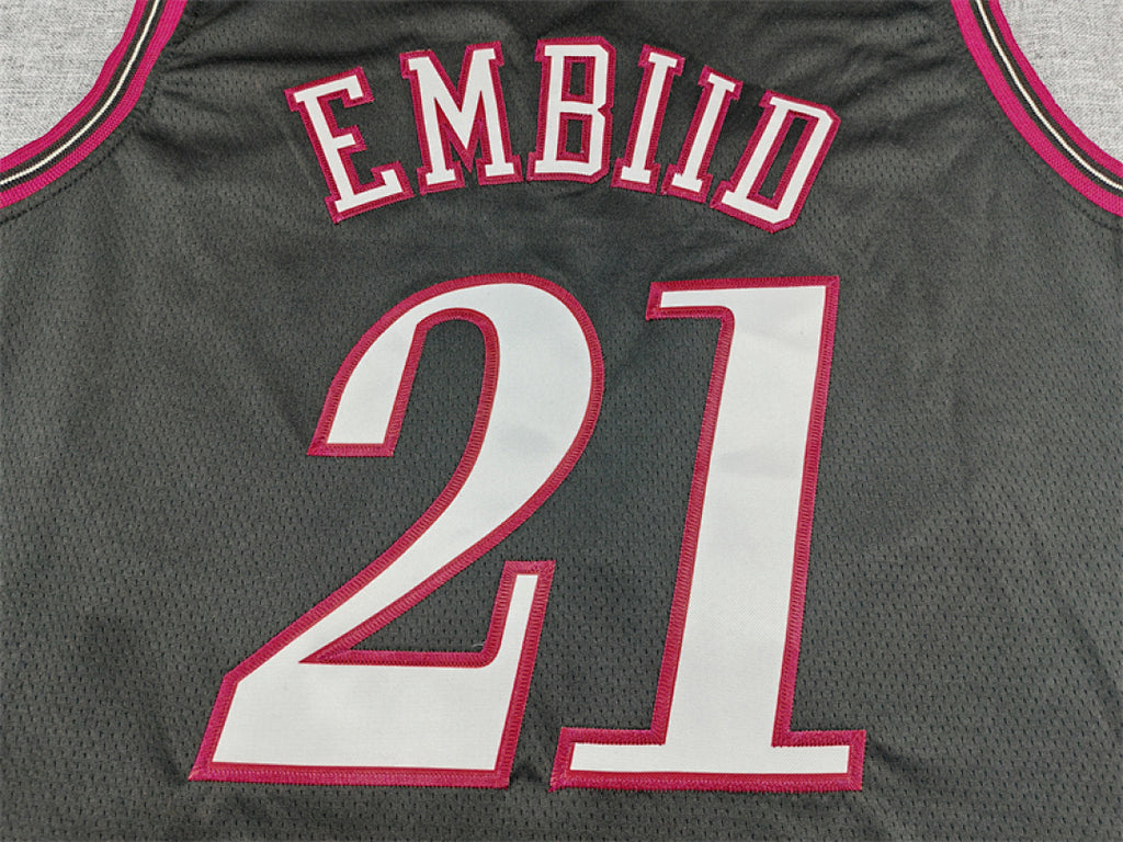 2026-27 NBA 76ers Classic Black Edition No.21 EMBIID