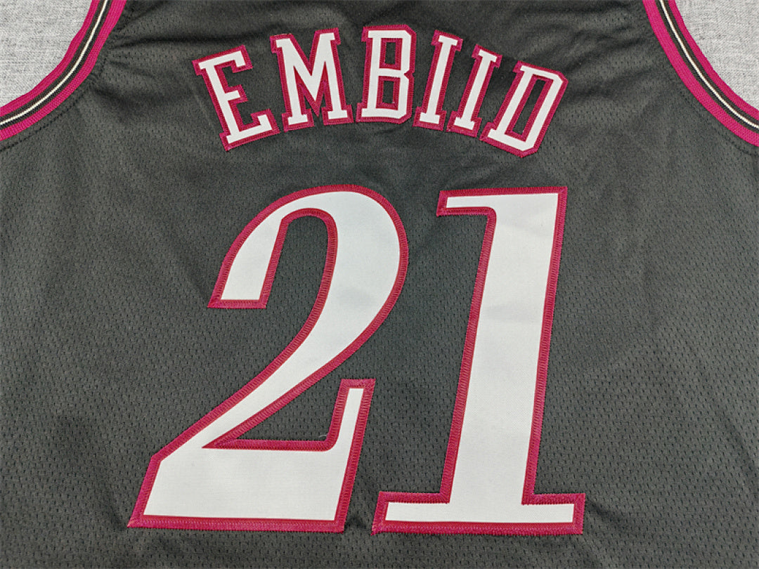 2026-27 NBA 76ers Classic Black Edition No.21 EMBIID