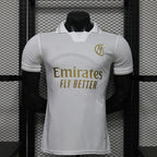 2026-27 Real Madrid White Collared Shirt Player Version