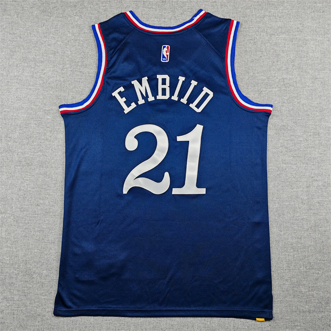 2026-27 NBA 76ers Deep Blue City Edition No.21 EMBIID