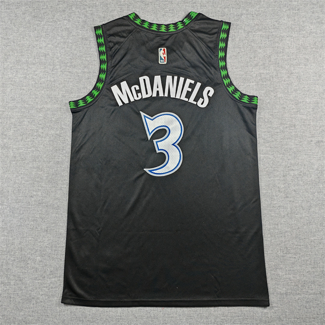 2026-27 NBA Timberwolves Classic Black No.3 McDANIELS