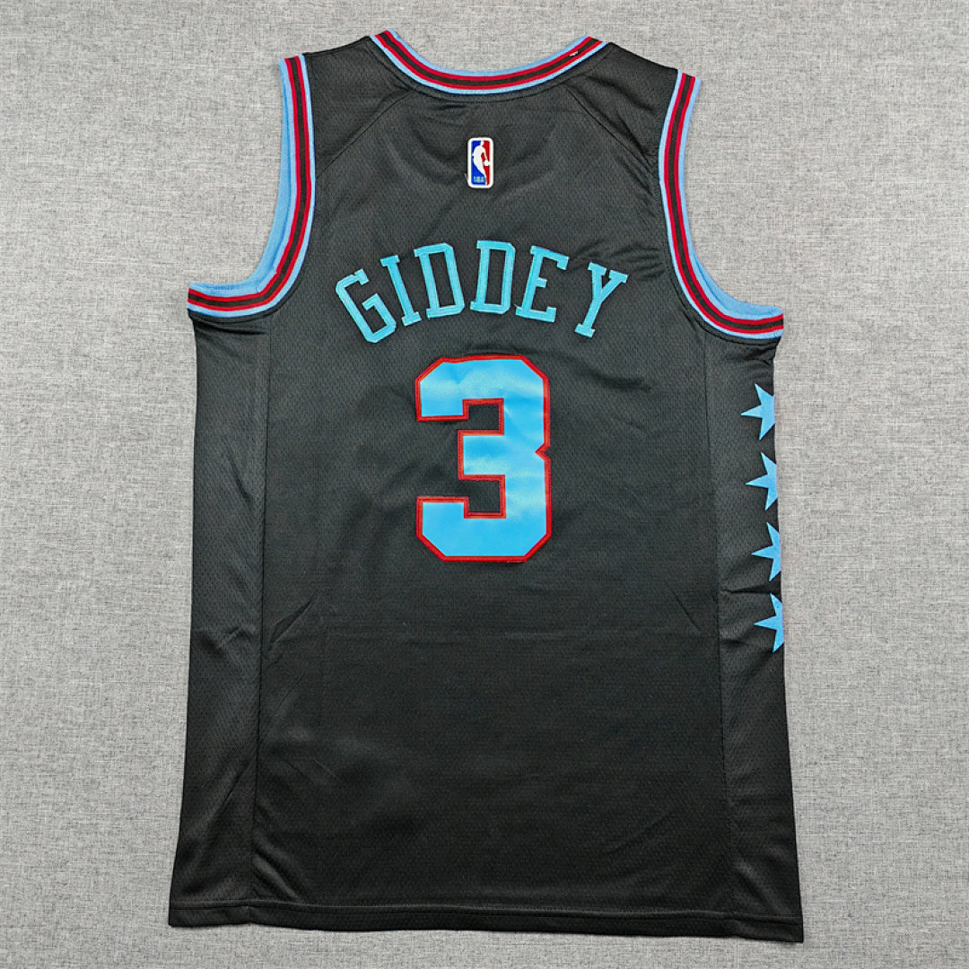 2026-27 NBA Bulls Black City Edition No.3 GIDDEY