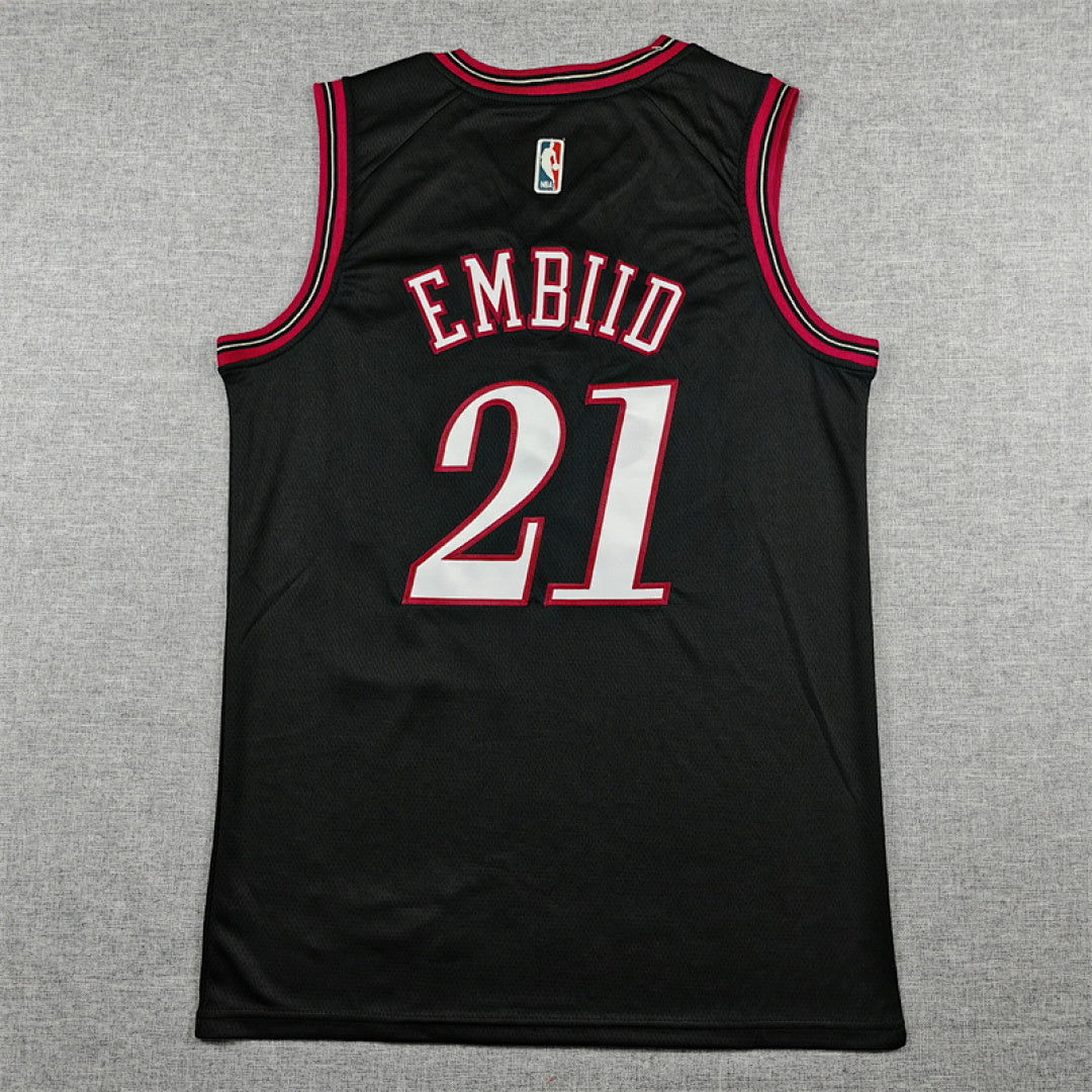 2026-27 NBA 76ers Classic Black Edition No.21 EMBIID