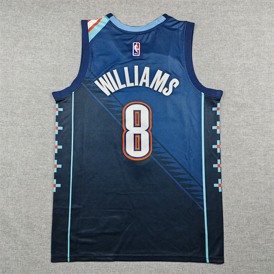 2026-27 NBA Thunder Blue City Edition No.8 WILLIAMS