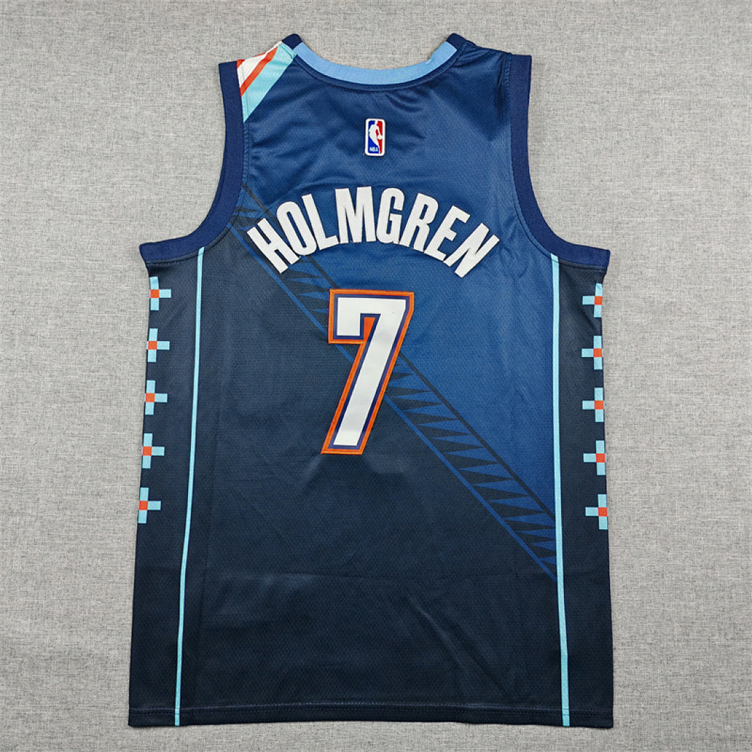 2026-27 NBA Thunder Blue City Edition No.7 HOLMGERN