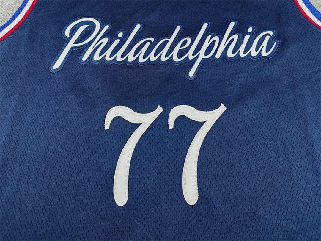 2026-27 NBA 76ers Deep Blue City Edition No.77 EDGECOMBE