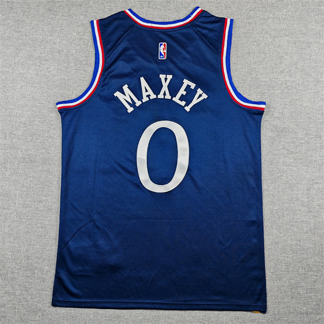 2026-27 NBA 76ers Deep Blue City Edition No.0 MAXEY