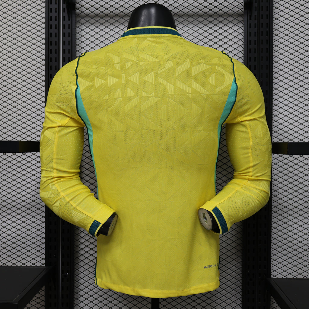 2026-27 Brazil Home Player Version Long sleeves
