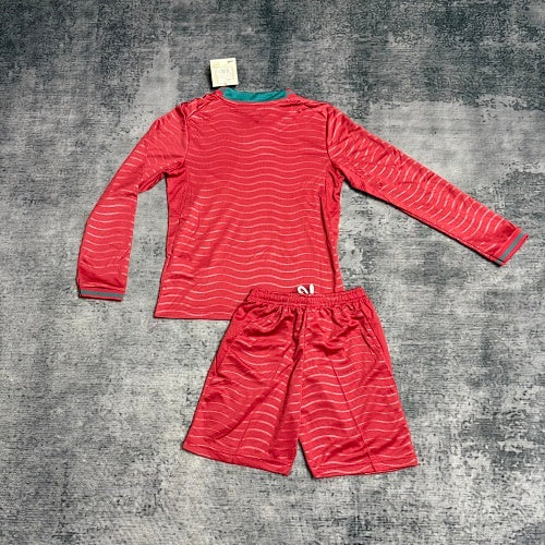 2026-27 Portugal Home Long Sleeved KIDS Size 16-28