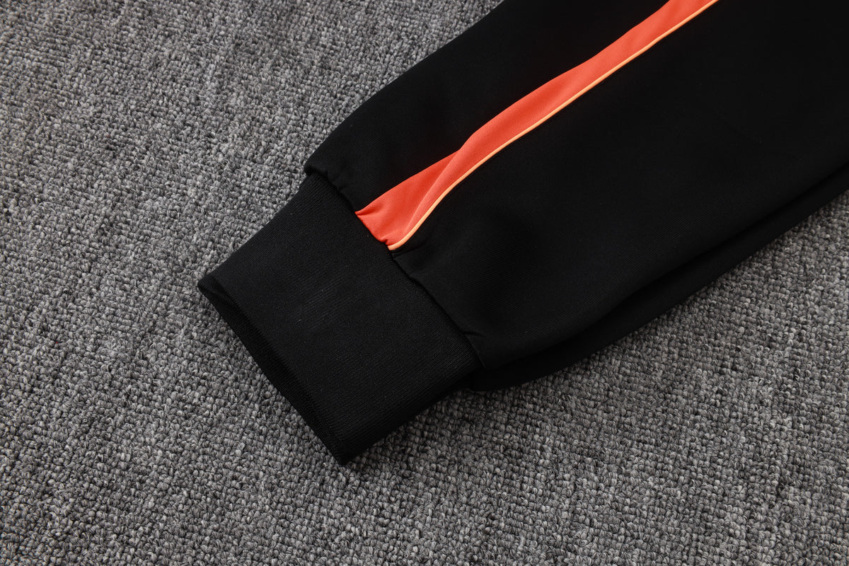 2026-27 Netherlands Black Long Zippered Training Suit