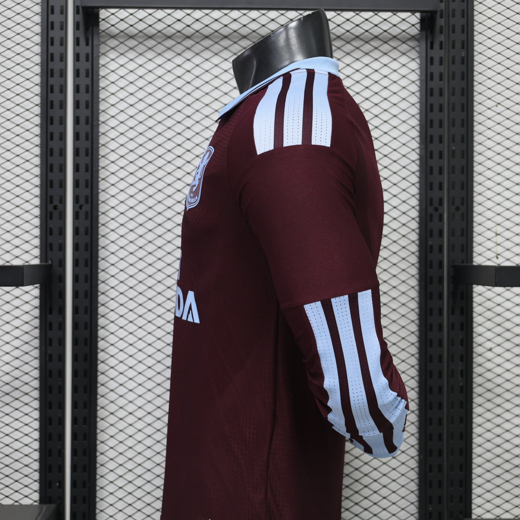Versión de jugador de manga larga de la camiseta local del Aston Villa 2026-27