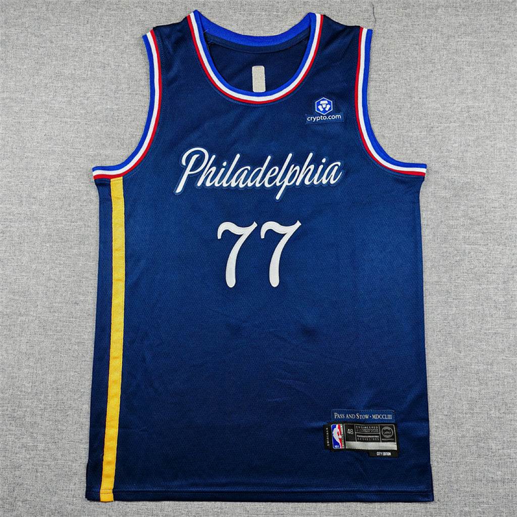 2026-27 NBA 76ers Deep Blue City Edition No.77 EDGECOMBE