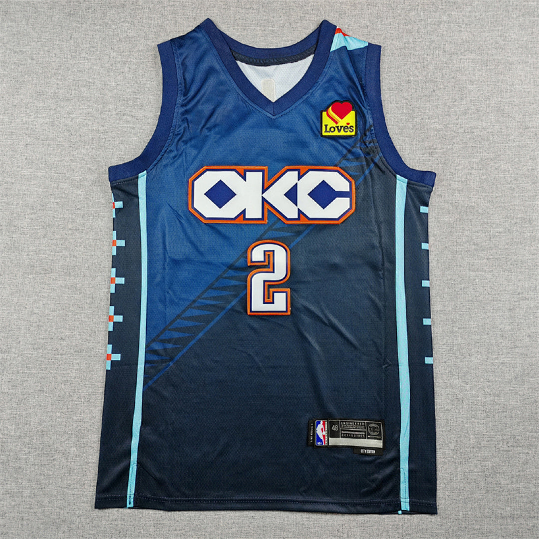 2026-27 NBA Thunder Blue City Edition No.2 GILGEOUS-ALEXANDER