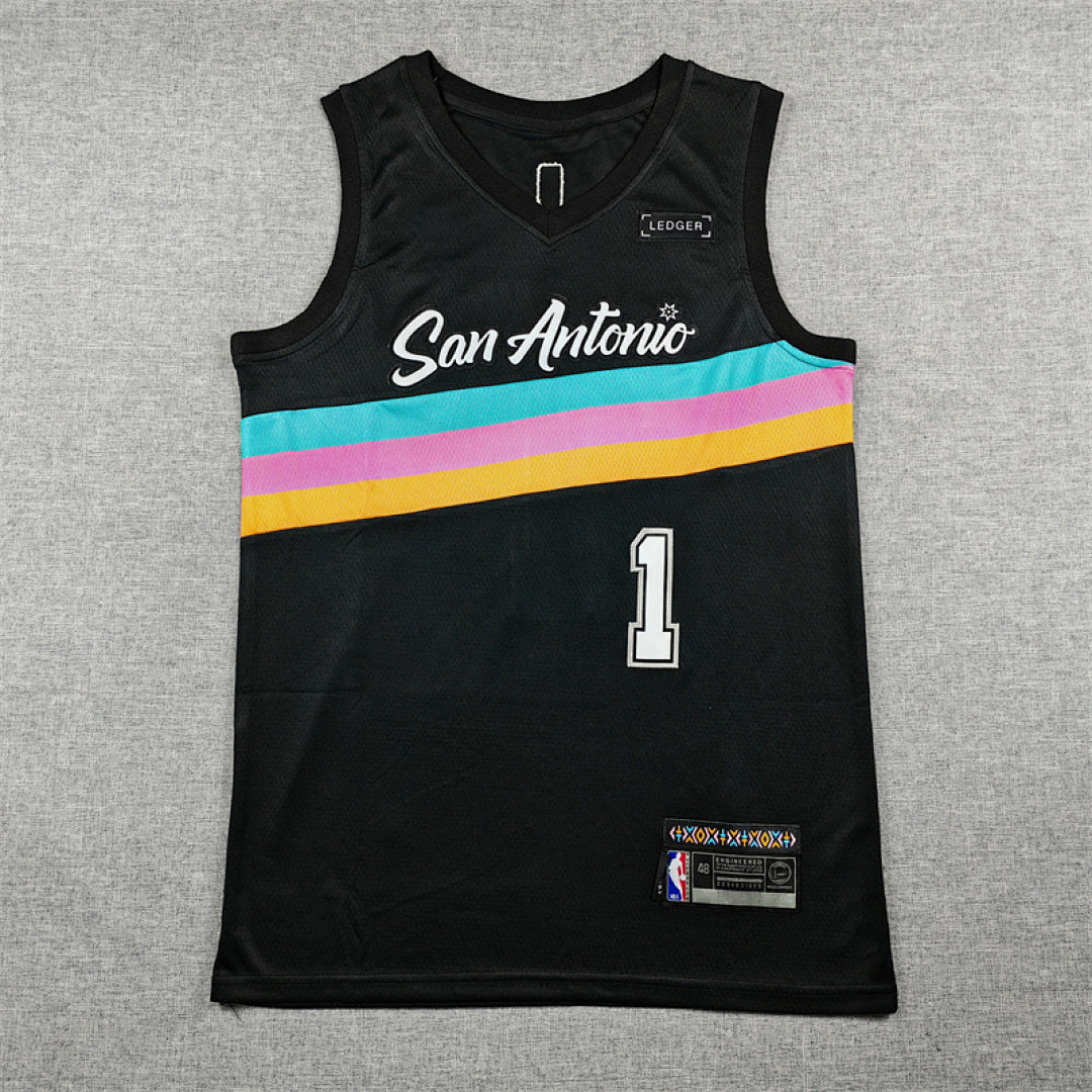 2026-27 NBA Spurs Black City Edition No.1 WEMBANYYAMA