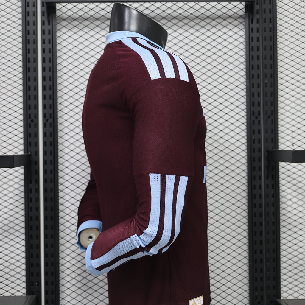 Versión de jugador de manga larga de la camiseta local del Aston Villa 2026-27