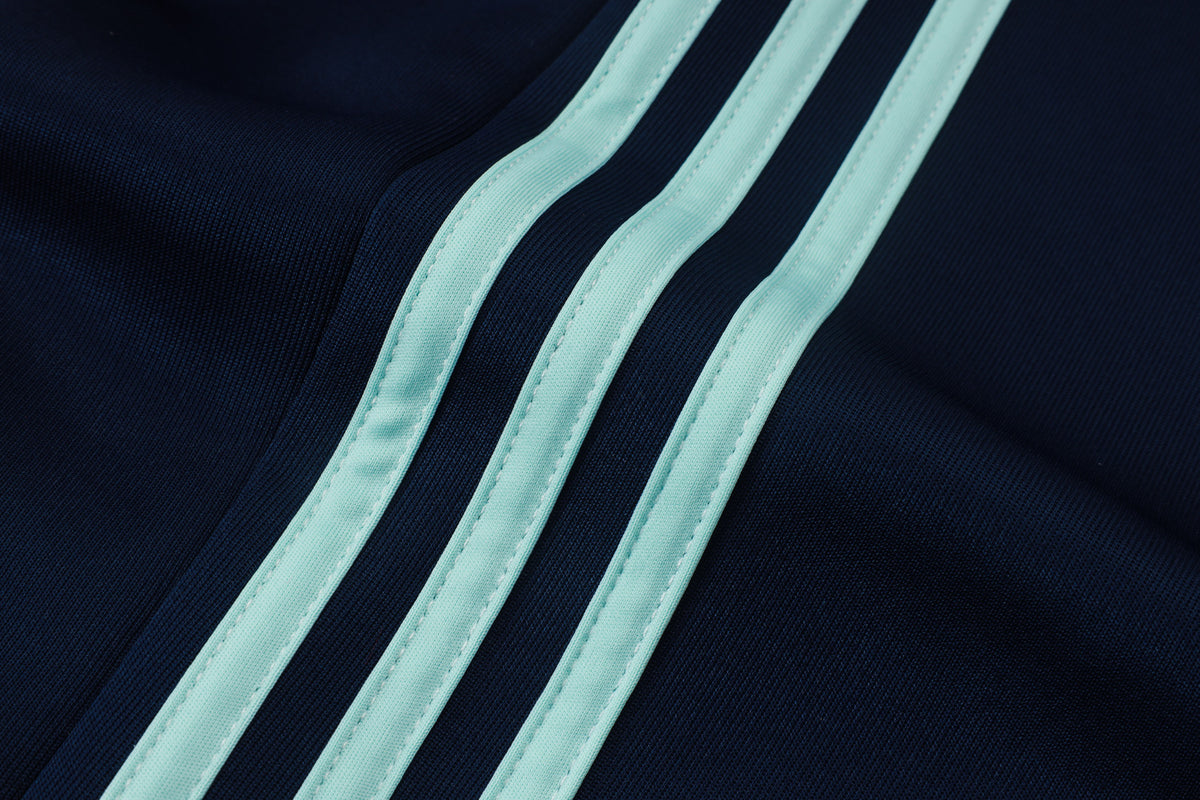 2026-27 Germany Dark Blue Long Zippered Training Suit
