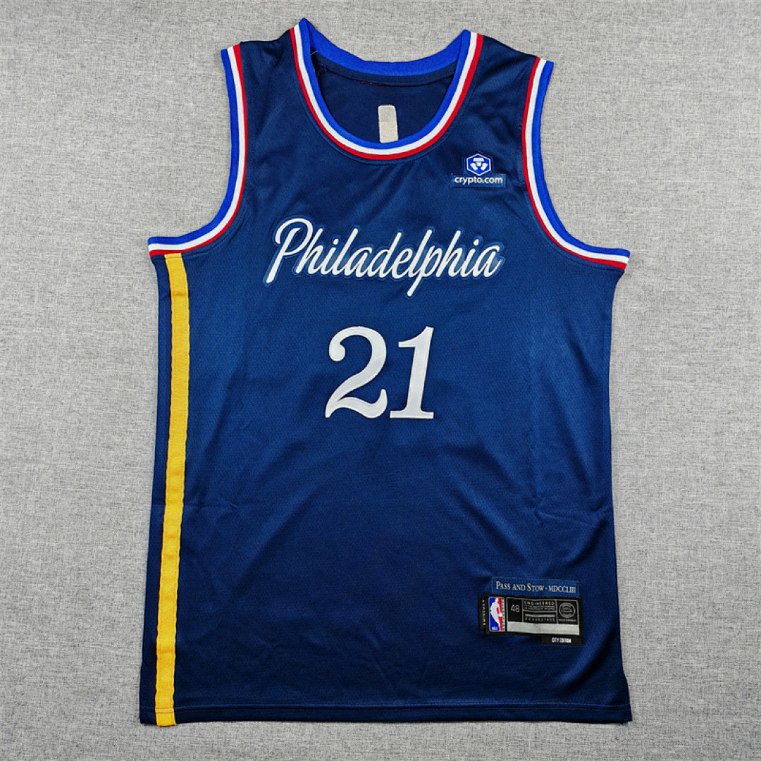 2026-27 NBA 76ers Deep Blue City Edition No.21 EMBIID