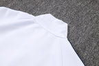 2026-27 Real Madrid White-Blue Long Zippered Training Suit
