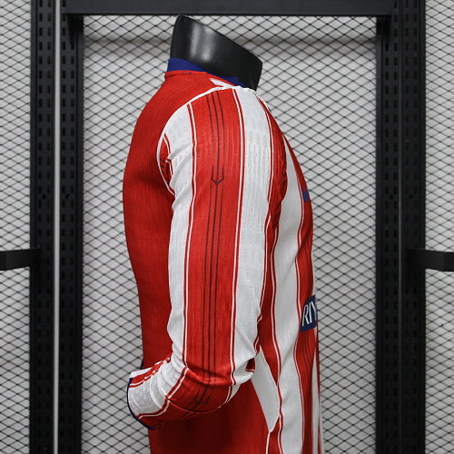 2026-27 Atletico Madrid Home Player Version Long Sleeve