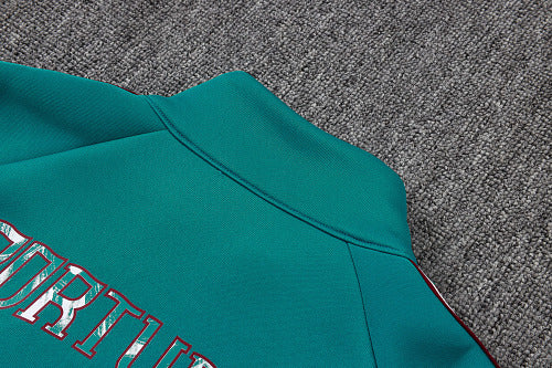 2026-27 Portugal Green Long Zippered Training Suit