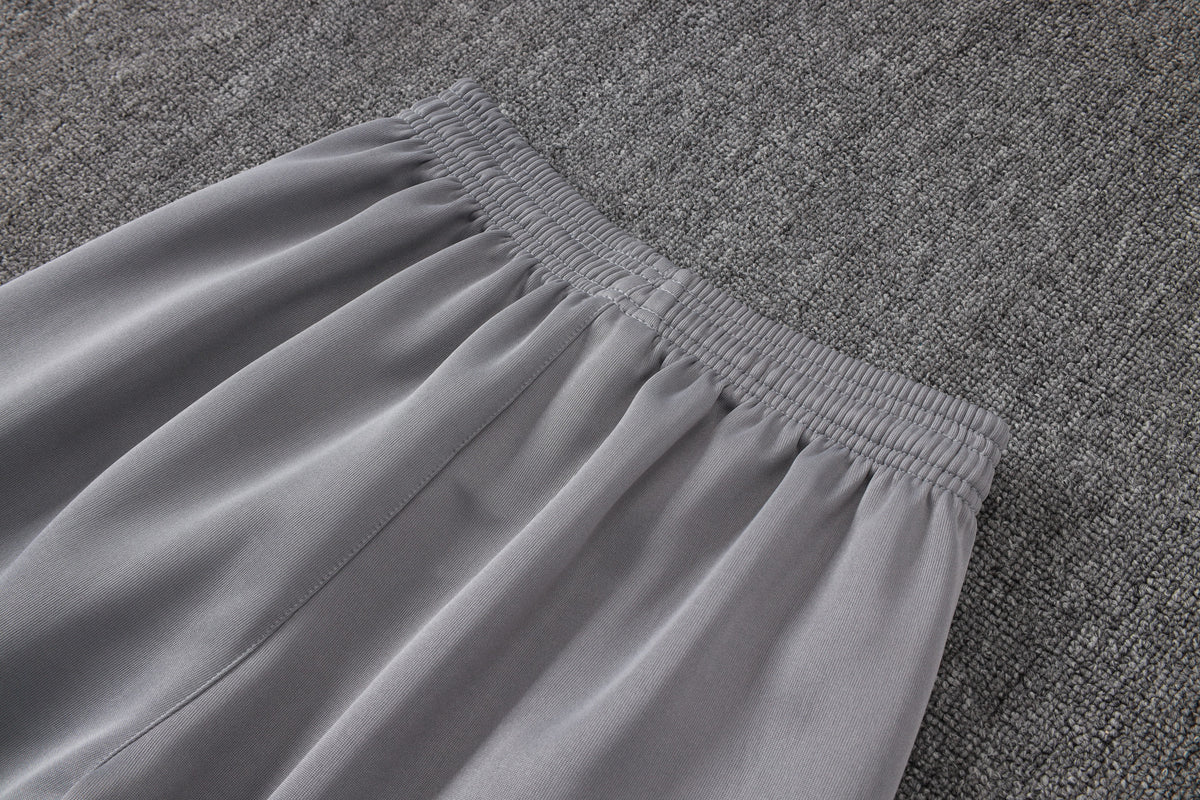 2026-27 Paris White-Grey Long Zippered Training Suit