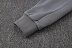 2026-27 Paris White-Grey Long Zippered Training Suit