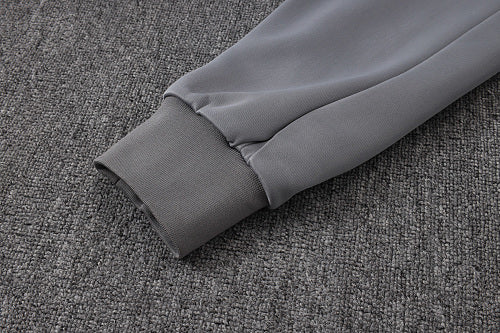 2026-27 Paris White-Grey Long Zippered Training Suit