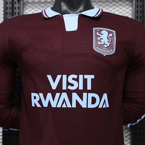 Versión de jugador de manga larga de la camiseta local del Aston Villa 2026-27