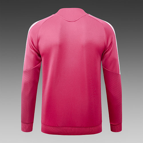 2026-27 Real Madrid Pink Long Zippered Training Suit