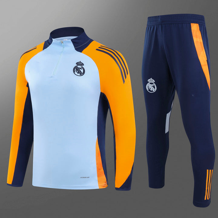 2025-26 Real Madrid Orange-Blue Training Suit
