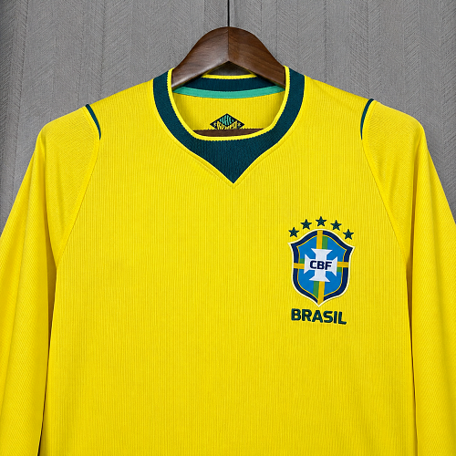 2026-27 Brazil Home Fan Version Long Sleeve