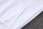 2026-27 Real Madrid White-Blue Long Zippered Training Suit