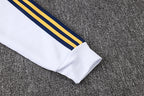 2026-27 Real Madrid White-Blue Long Zippered Training Suit