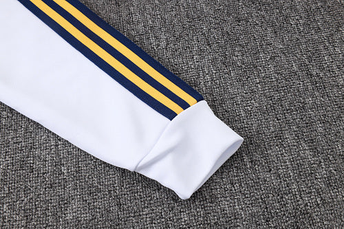 2026-27 Real Madrid White-Blue Long Zippered Training Suit