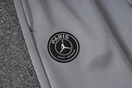 2026-27 Paris White-Grey Long Zippered Training Suit