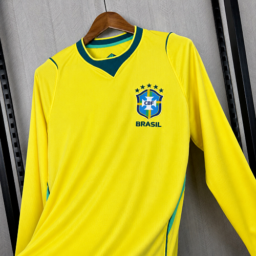 2026-27 Brazil Home Fan Version Long Sleeve