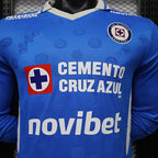 2026-27 Cruz Azul Home Player Version Long Sleeve Football Jersey