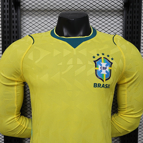 2026-27 Brazil Home Player Version Long sleeves