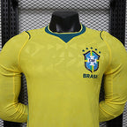 2026-27 Brazil Home Player Version Long sleeves