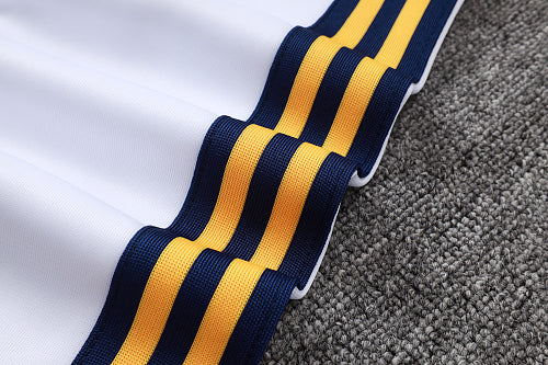 2026-27 Real Madrid White-Blue Long Zippered Training Suit