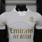 2026-27 Real Madrid White Collared Shirt Player Version