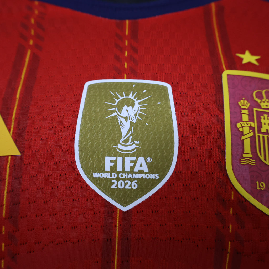 2026-27 Spain Home Two Stars Player Version Long sleeve
