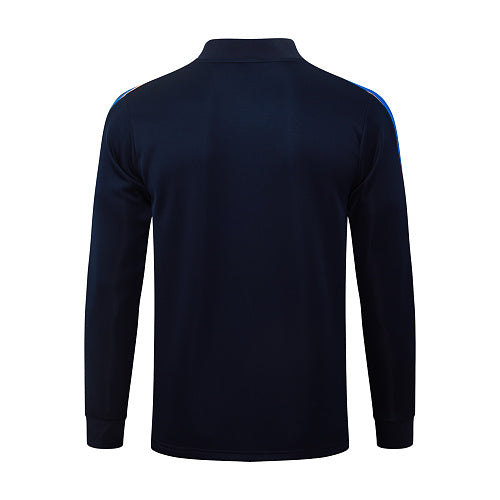 2026-27 France Blue Long Zippered Training Suit