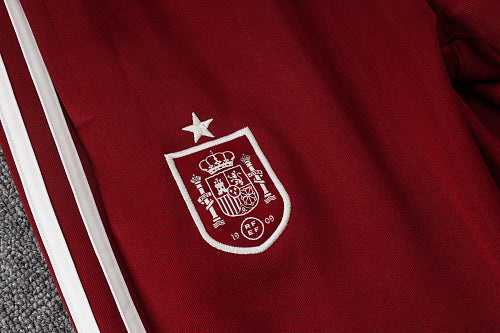 2026-27 Spain White Long zippered training suit