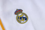 Real Madrid Trainingsanzug 2026-27 mit langem Reißverschluss, Weiß Schwarz Gelb